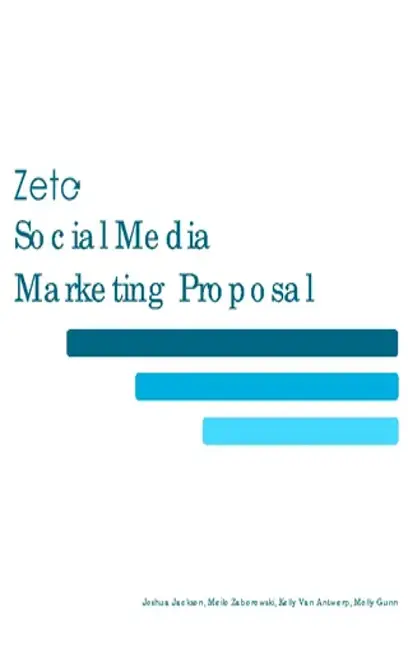 Social Media Marketing Proposal Pdf