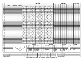 Softball Score Sheet 2