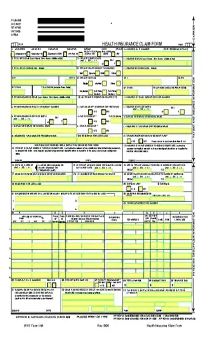 South Carolina Health Insurance Claim Form