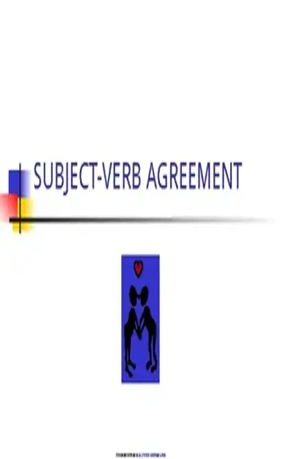 Subject Verb Agreement Ppt 3