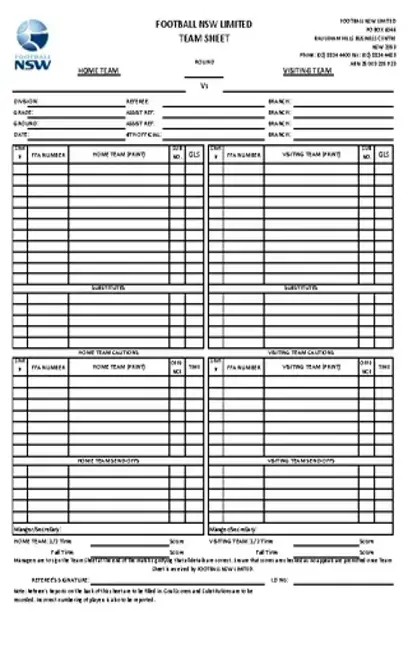 Team Football Scoreboard Template 1