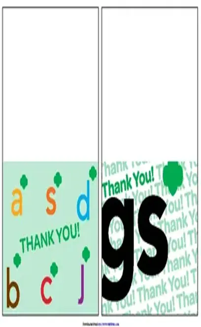 Thank You Card Template 1