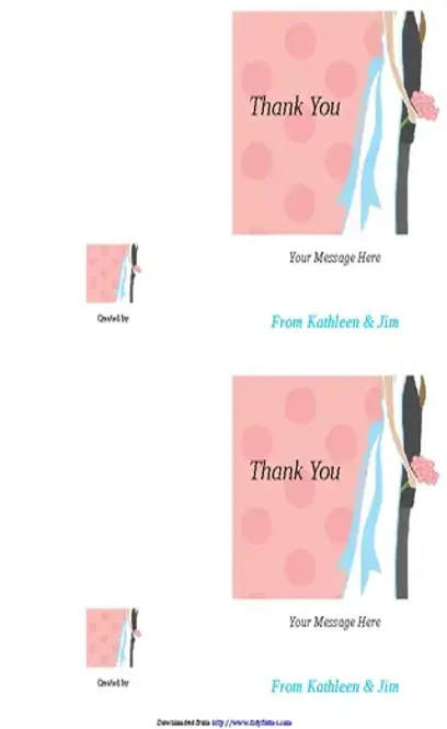 Thank You Card Template 3