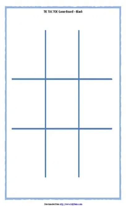 Tic Tac Toe Game Board