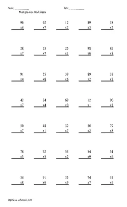 Times Table Chart Free Download