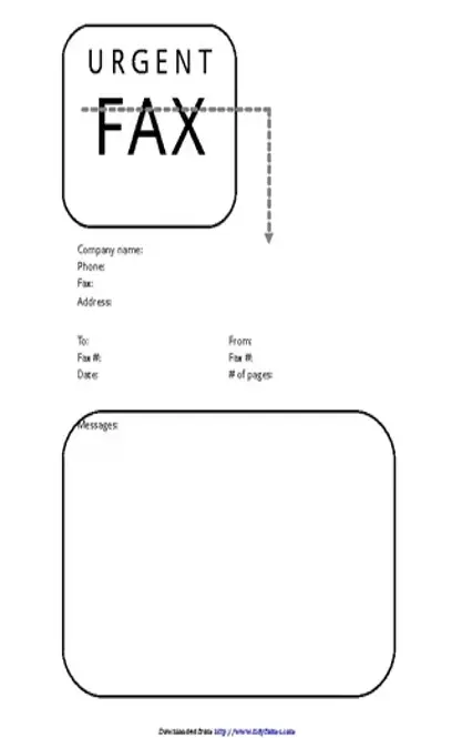 Urgent News Fax Cover Sheet