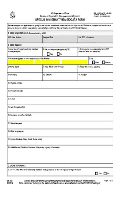 Us Visa Application Form