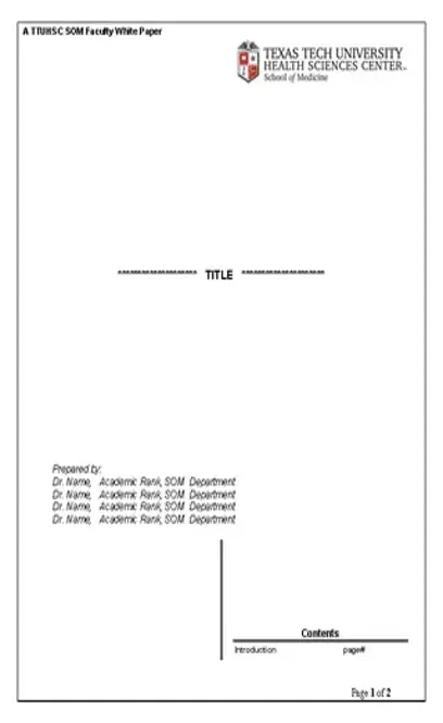 White Paper Template